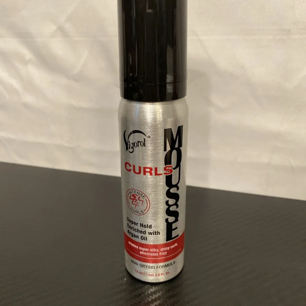 Vigorol Curls Mousse with Argan Oil – Super‎ Hold, 2.5 oz